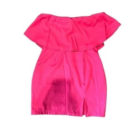 NWOT Superdown Catalina Ruffle‎ Tube Mini Dress XS - Picture 4 of 6